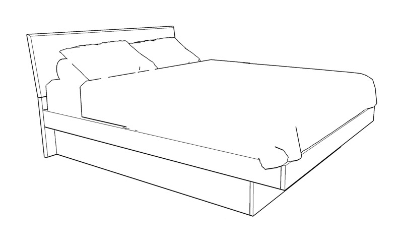 Sapporo bed with full base
